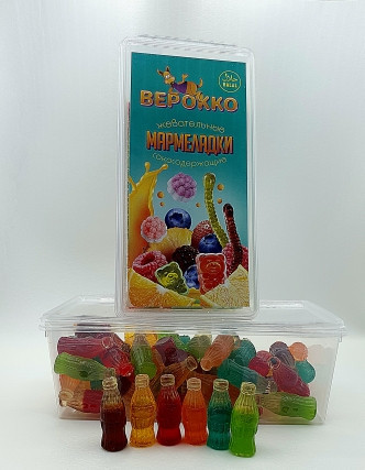 №2 Жевательный мармелад Бутылочки МИКС, 250г      в Копейске