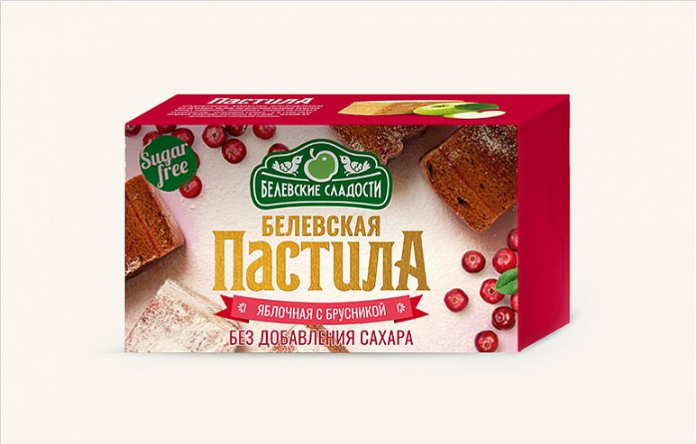  Пастила  200г диетическая с КЛЮКВОЙ, НОВЫЙ ФОРМАТ (4*50г)    в Копейске