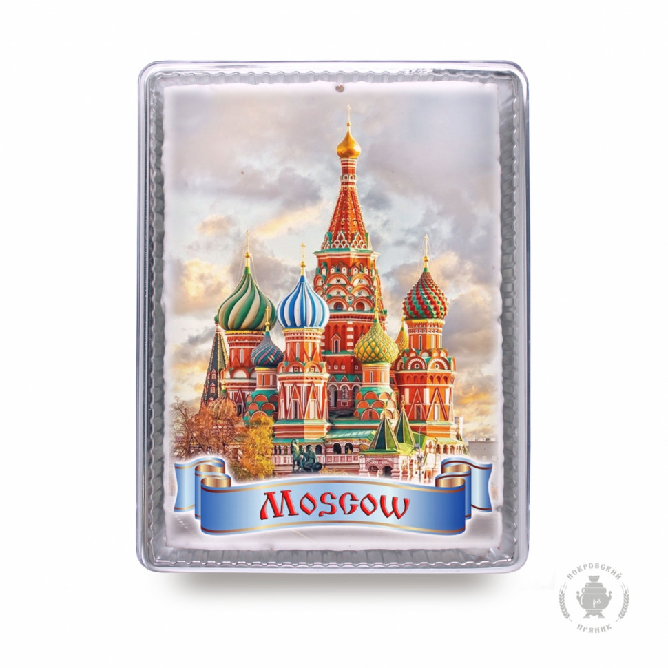 Пряник 600г MOSCOW с фотопечатью (в подарочной пластиковой упаковке)  в Копейске
